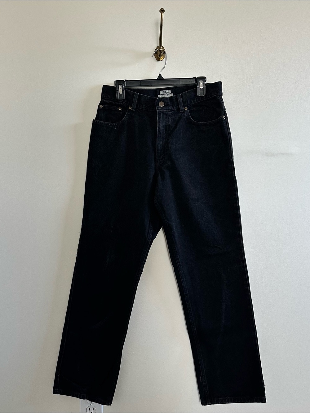 L.L. Bean black stone washed denim jeans in original fit- 12 tall
